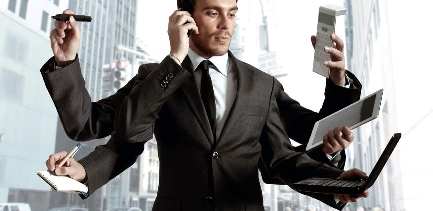 business person busy